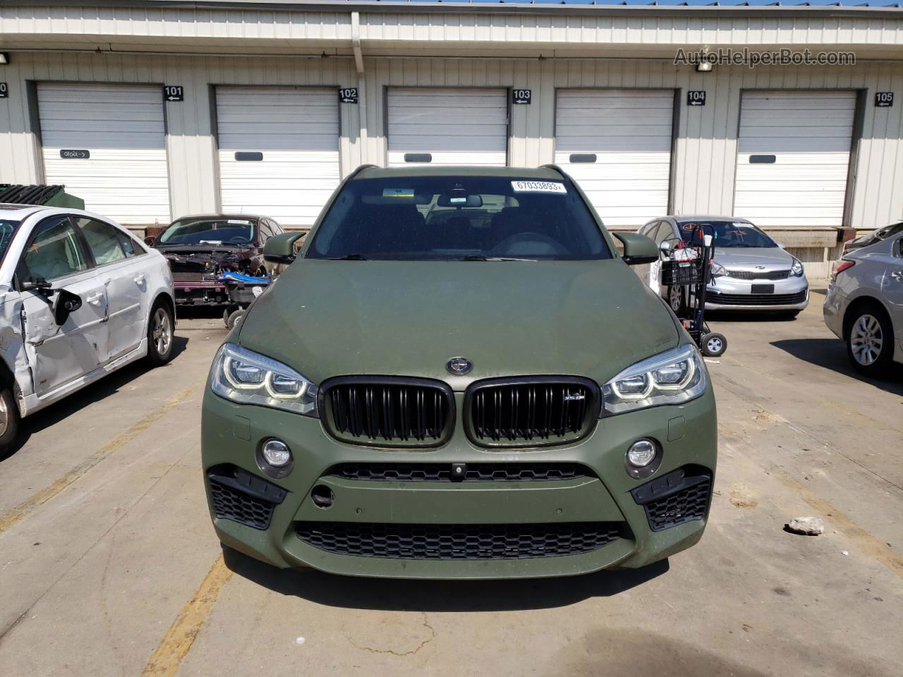 2015 Bmw X5 M Green vin: 5YMKT6C53F0C88870