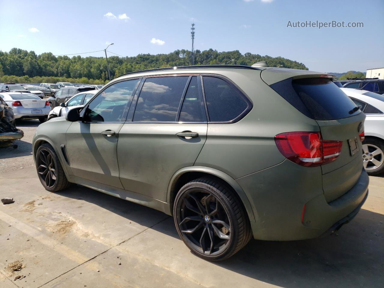 2015 Bmw X5 M Зеленый vin: 5YMKT6C53F0C88870