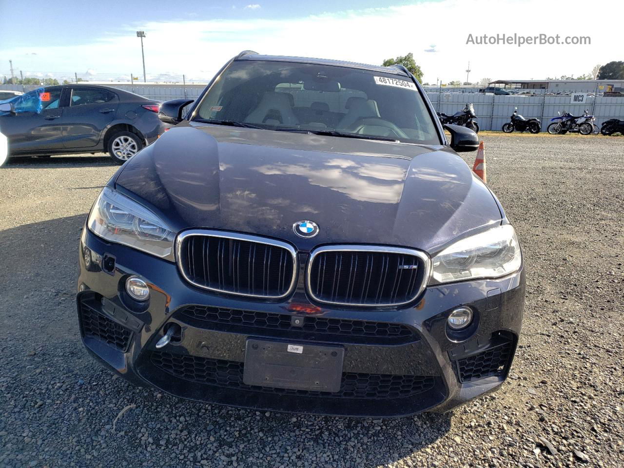 2015 Bmw X5 M Blue vin: 5YMKT6C55F0C88871