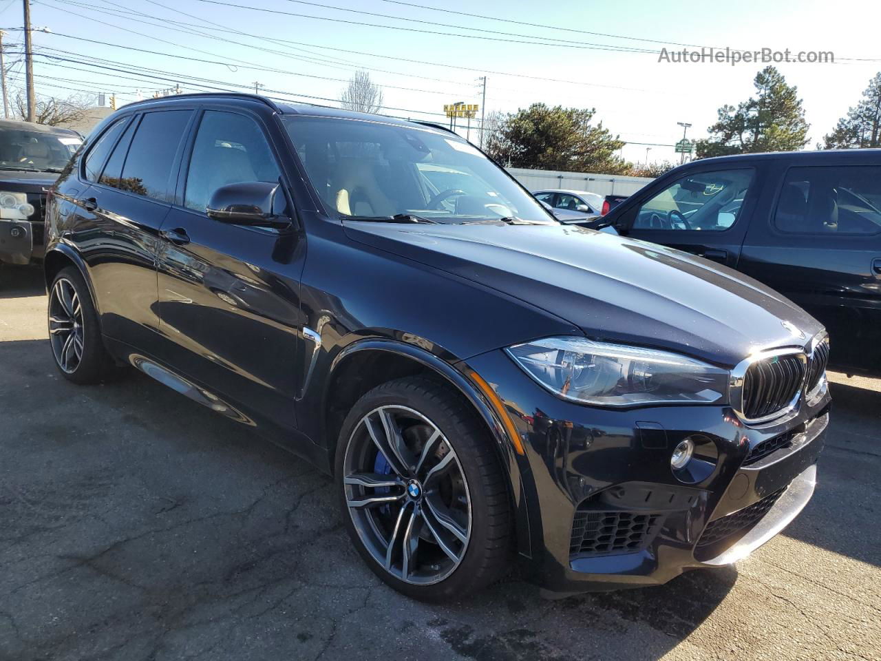 2015 Bmw X5 M Черный vin: 5YMKT6C58F0C89514