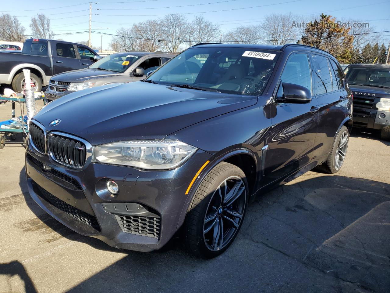 2015 Bmw X5 M Черный vin: 5YMKT6C58F0C89514