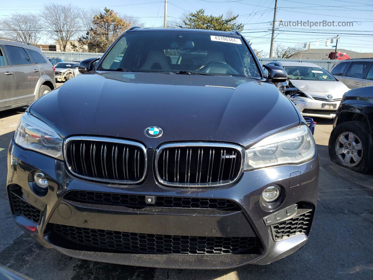 2015 Bmw X5 M Черный vin: 5YMKT6C58F0C89514