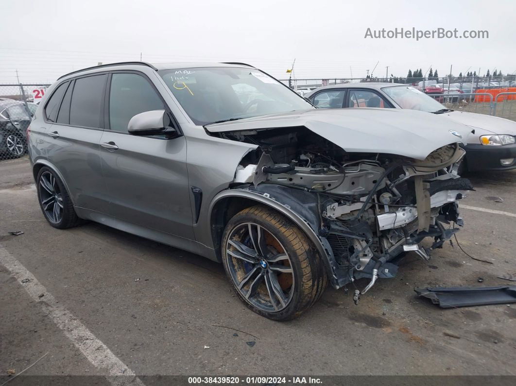 2015 Bmw X5 M   Gray vin: 5YMKT6C59F0C89568