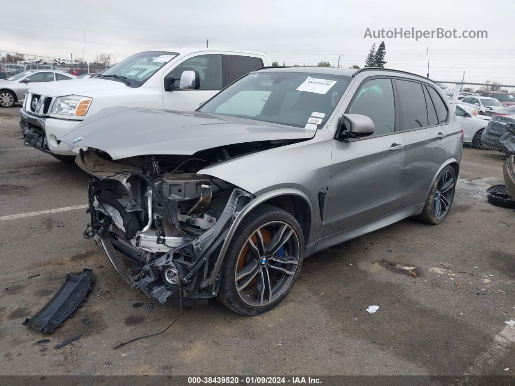 2015 Bmw X5 M   Gray vin: 5YMKT6C59F0C89568