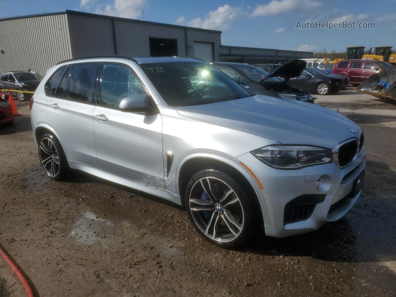 2015 Bmw X5 M Silver vin: 5YMKT6C5XF0C89188