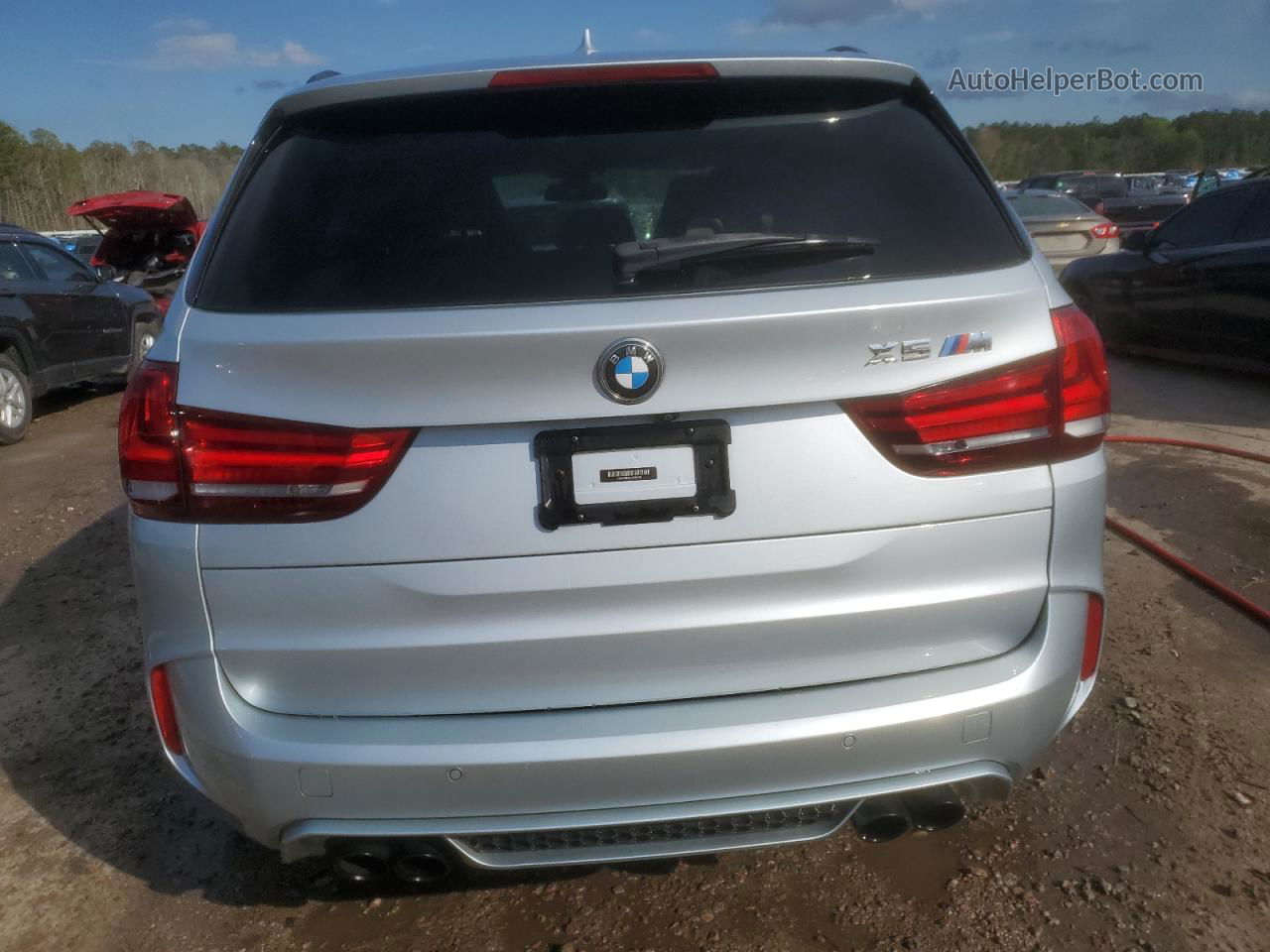 2015 Bmw X5 M Silver vin: 5YMKT6C5XF0C89188