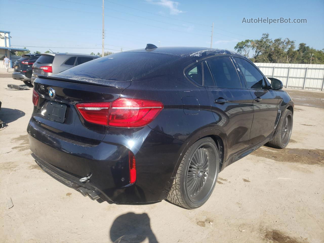 2016 Bmw X6 M Black vin: 5YMKW8C50G0R43407