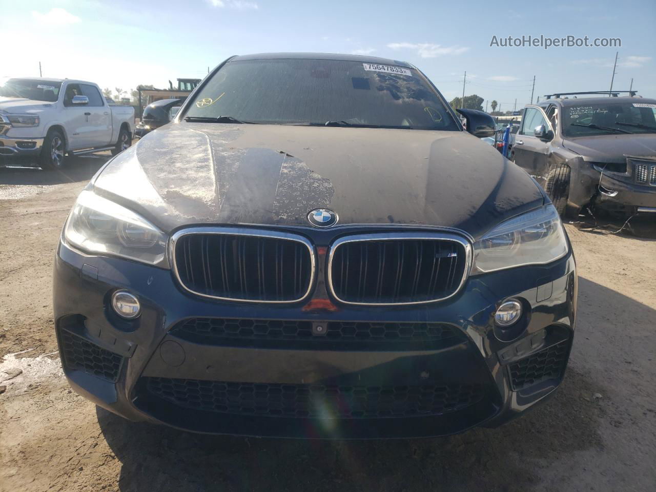 2016 Bmw X6 M Black vin: 5YMKW8C50G0R43407