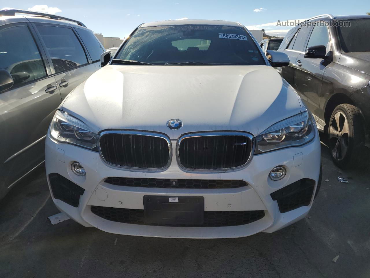 2016 Bmw X6 M White vin: 5YMKW8C51G0R43142