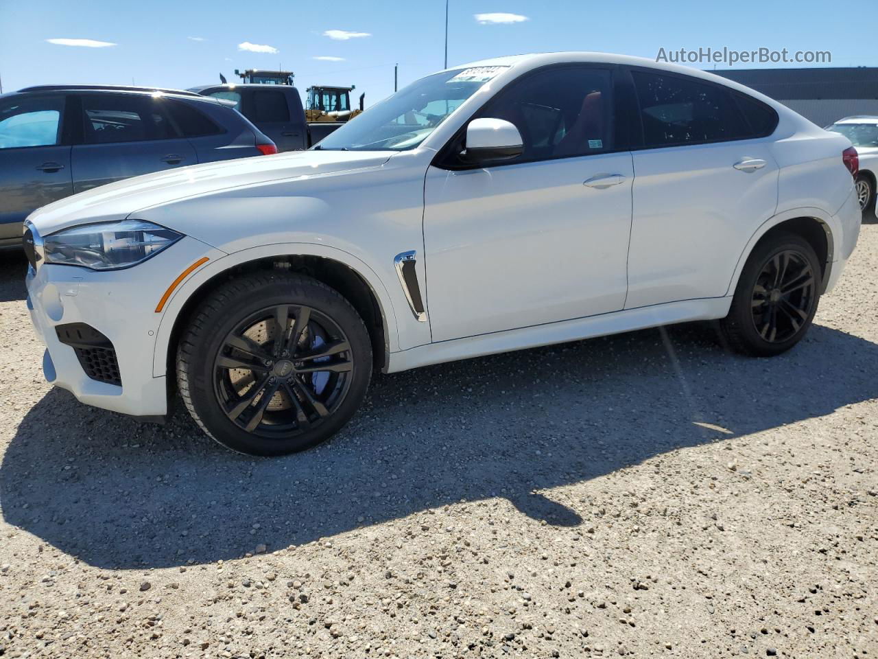 2016 Bmw X6 M White vin: 5YMKW8C53G0R43501