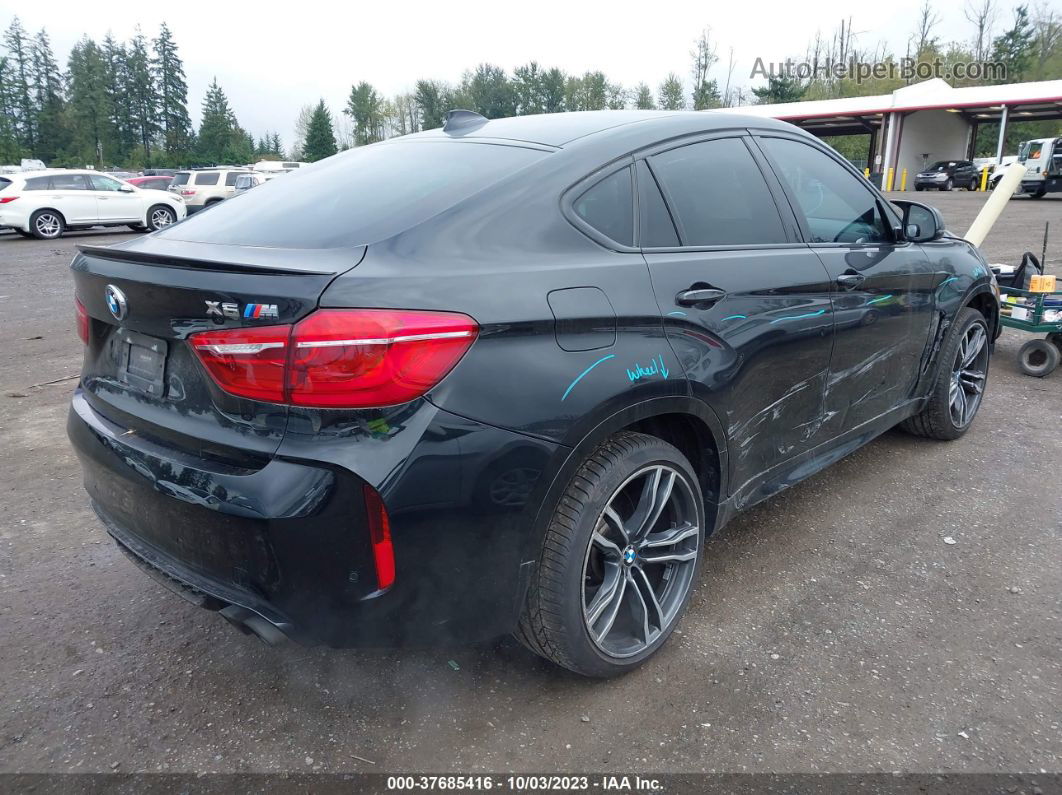 2017 Bmw X6 M   Black vin: 5YMKW8C54H0U71729