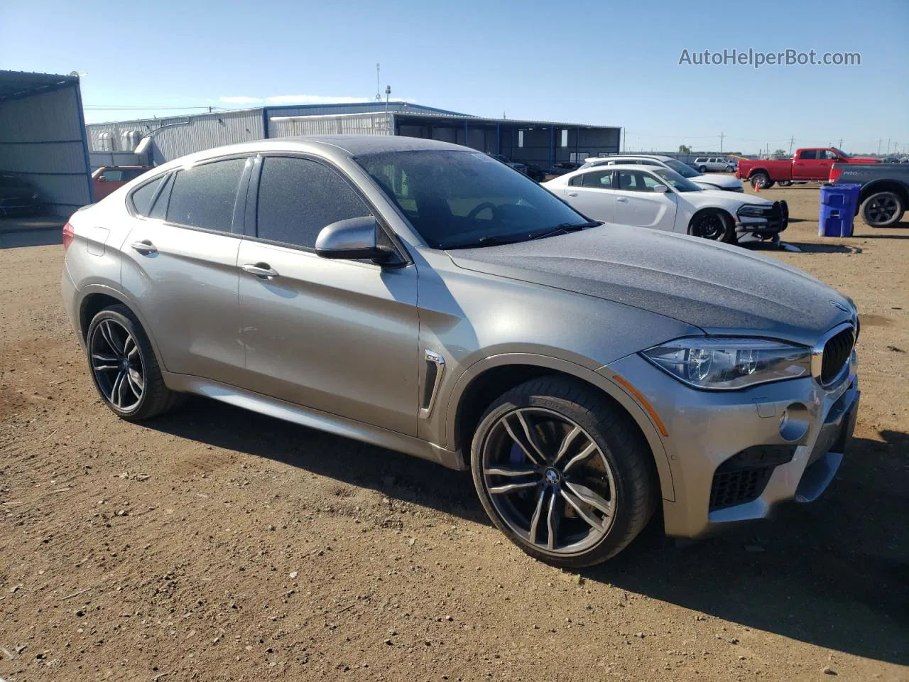 2016 Bmw X6 M Silver vin: 5YMKW8C55G0R43757