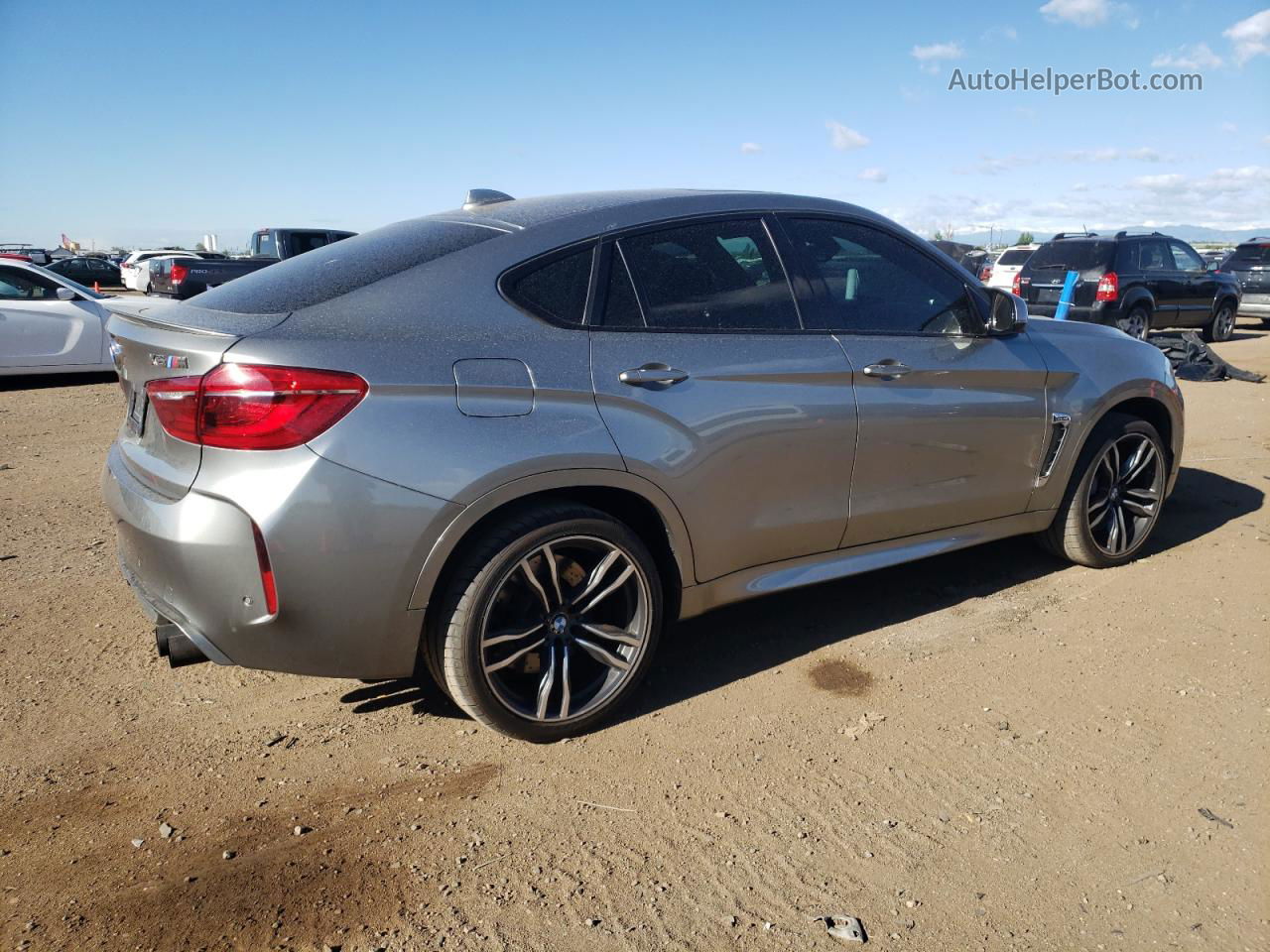 2016 Bmw X6 M Silver vin: 5YMKW8C55G0R43757