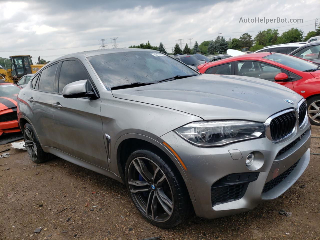 2016 Bmw X6 M Серебряный vin: 5YMKW8C58G0R43686