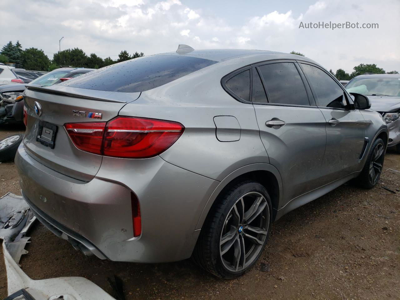 2016 Bmw X6 M Серебряный vin: 5YMKW8C58G0R43686