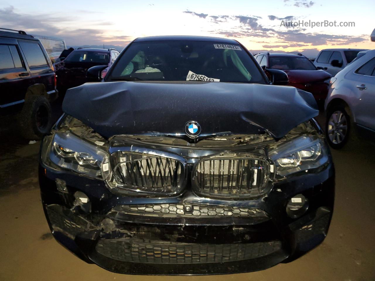 2016 Bmw X6 M Black vin: 5YMKW8C59G0R43759