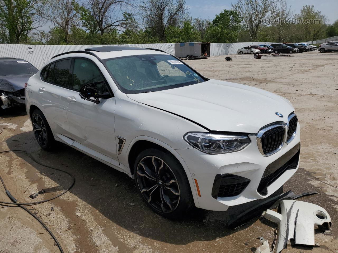 2021 Bmw X4 M Competition White vin: 5YMUJ0C01M9F02229