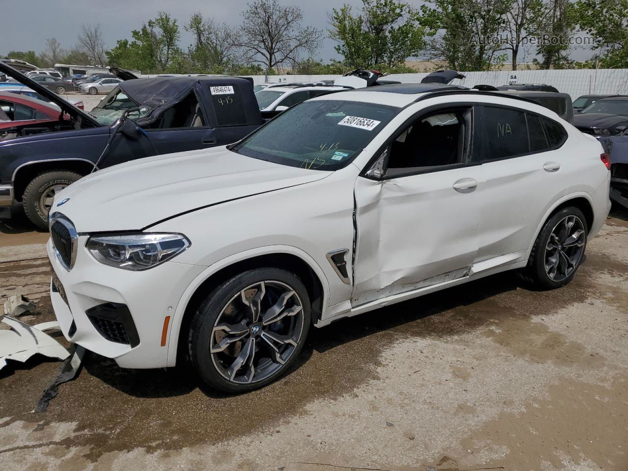 2021 Bmw X4 M Competition Белый vin: 5YMUJ0C01M9F02229