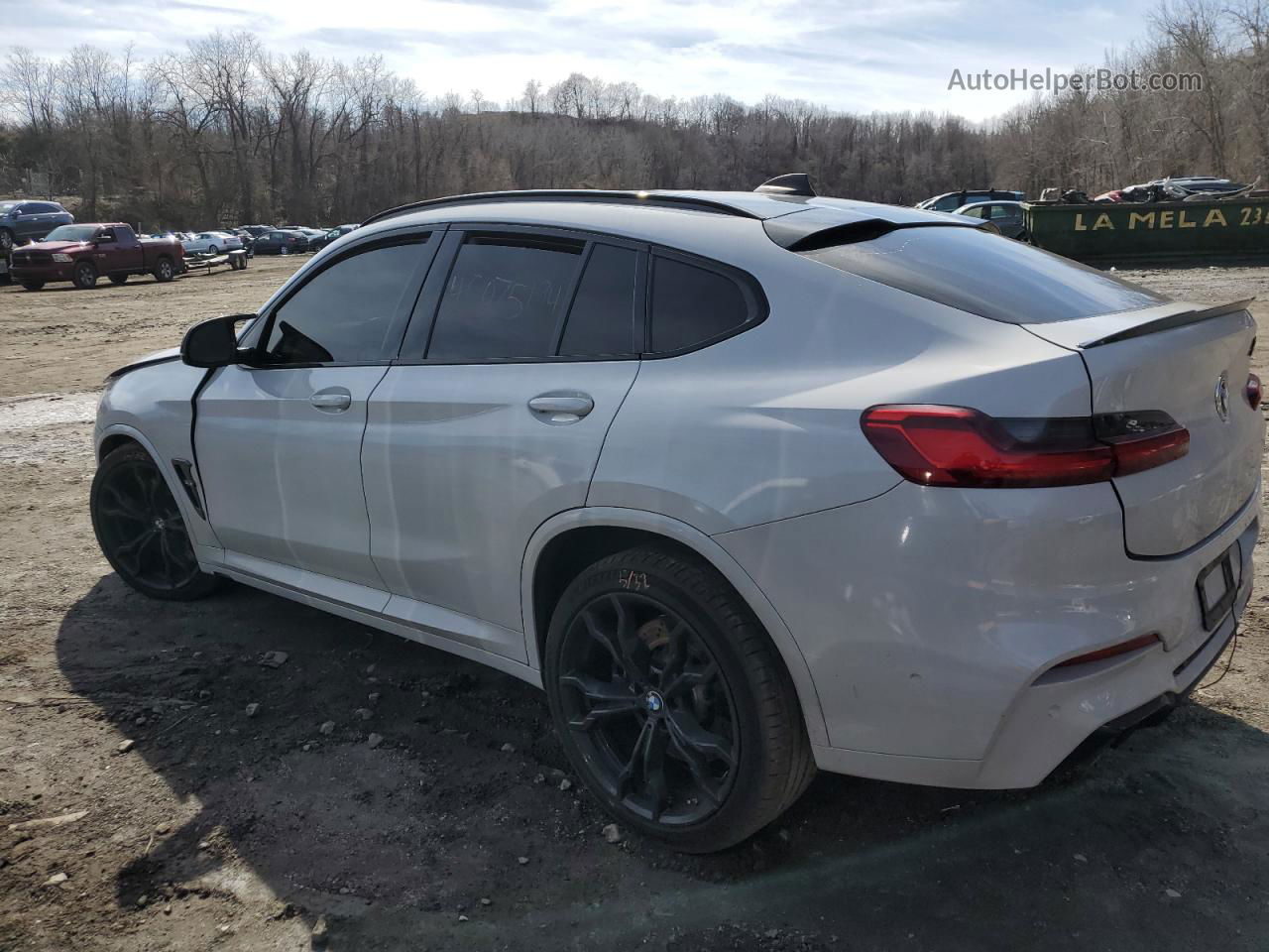 2021 Bmw X4 M Competition Silver vin: 5YMUJ0C04M9F91214