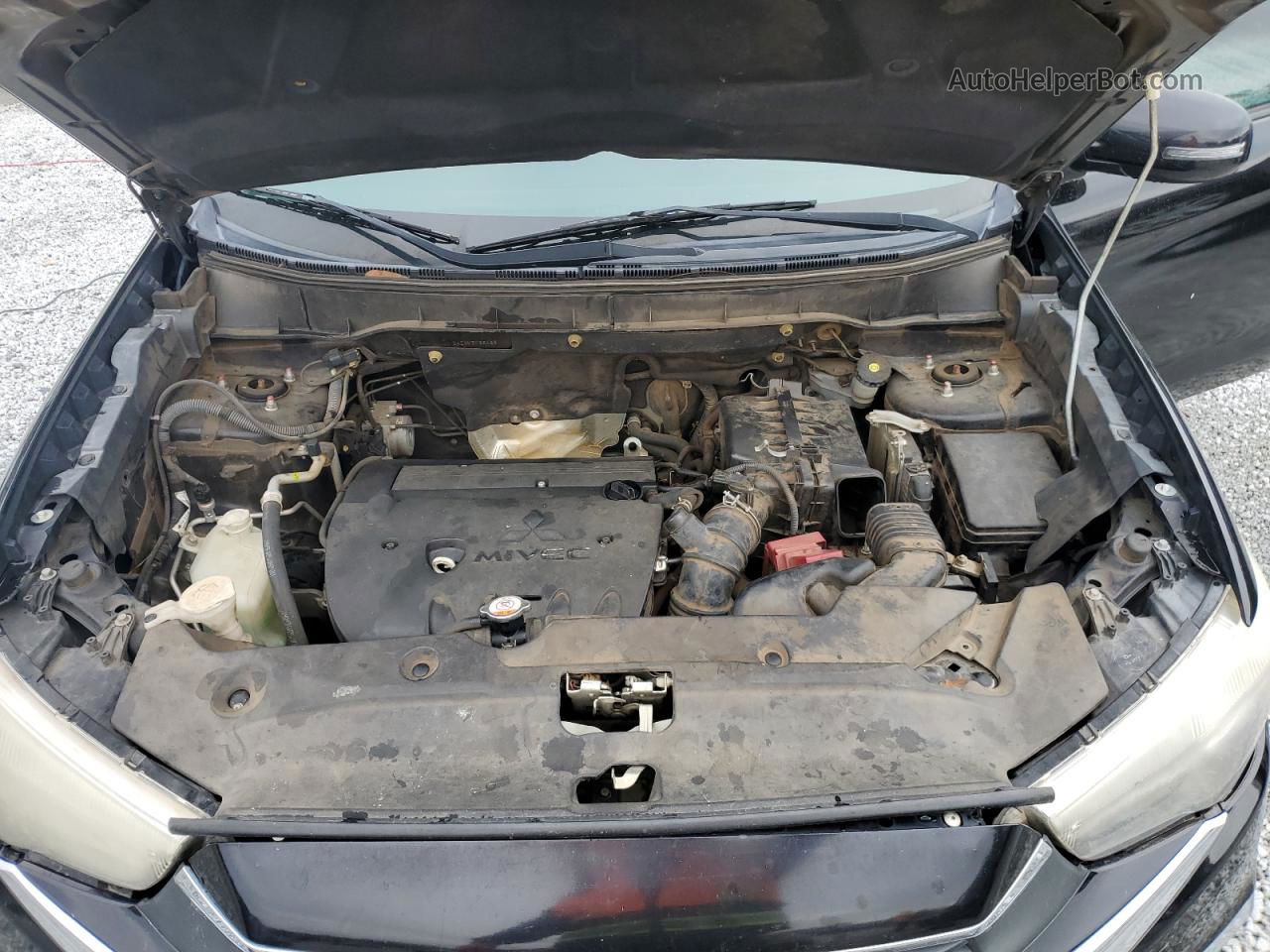 2017 Mitsubishi Outlander Sport Es Черный vin: JA4AP3AU8HZ038435