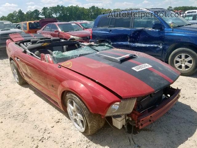 2008 Ford Mustang Gt Red vin: 1ZVHT85H285159122