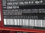 2019 Mercedes-benz Glc Glc 300 Red vin: WDC0G4KB0KV162695