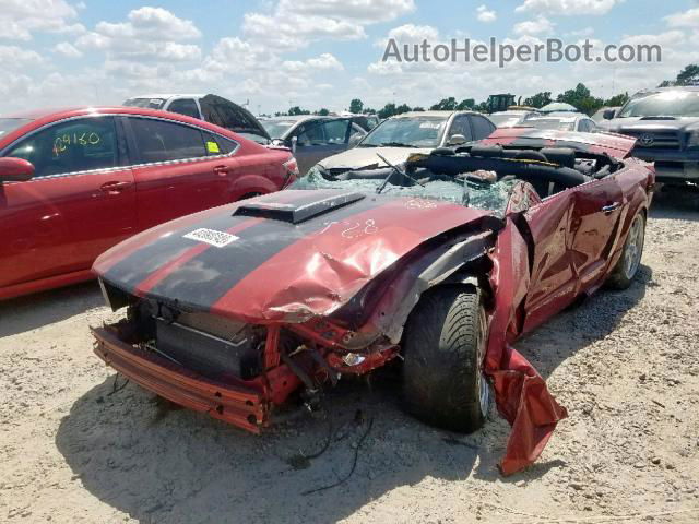 2008 Ford Mustang Gt Red vin: 1ZVHT85H285159122