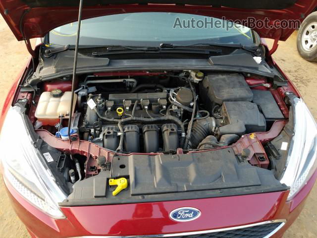 2016 Ford Focus Se Burgundy vin: 1FADP3F28GL215356