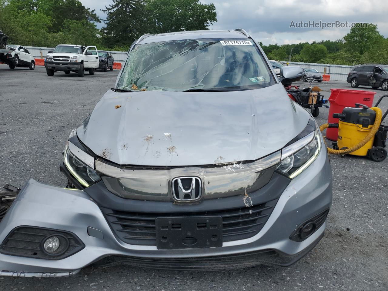 2019 Honda Hr-v Ex Серебряный vin: 3CZRU6H56KM725269
