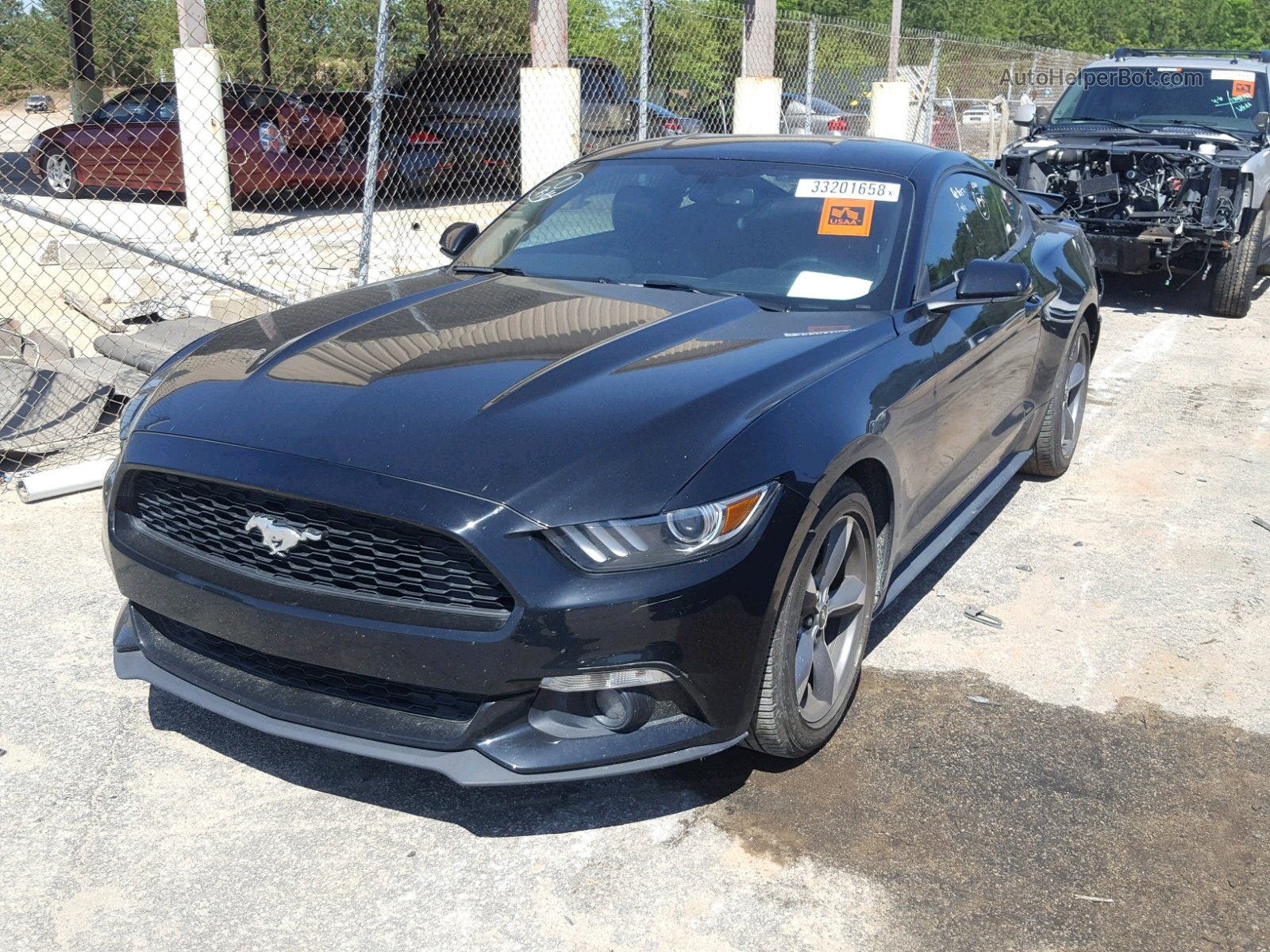 2015 Ford Mustang Black vin: 1FA6P8TH4F5387790