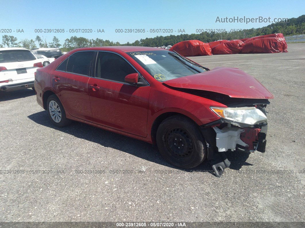 2014 Toyota Camry L/le/xle/se/se Sport Red vin: 4T1BF1FK4EU759462