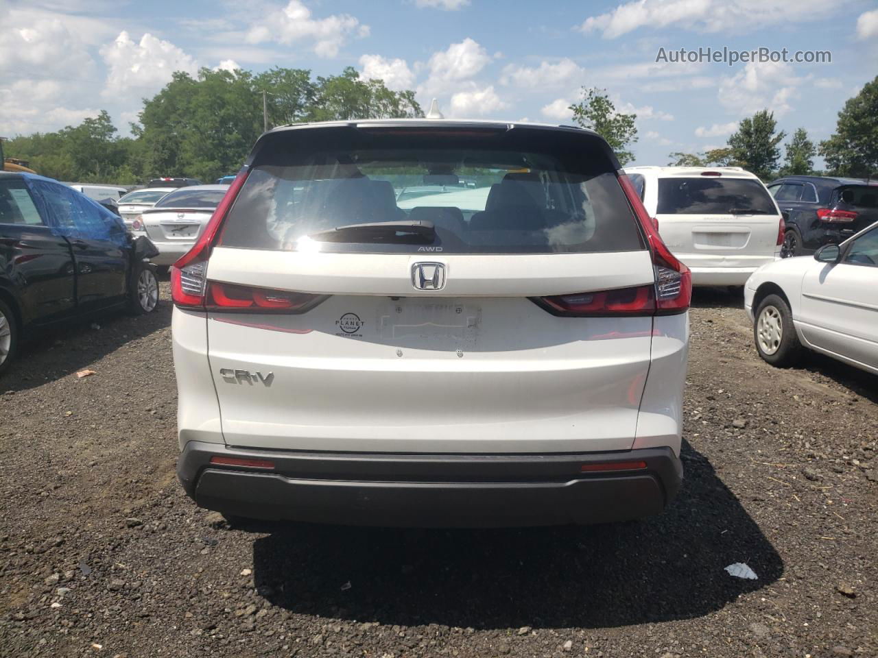 2023 Honda Cr-v Lx White vin: 7FARS4H20PE019470