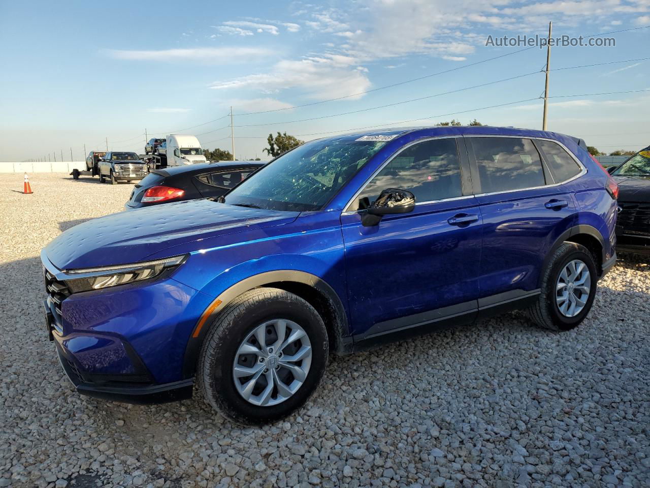 2023 Honda Cr-v Lx Синий vin: 7FARS4H22PE019003