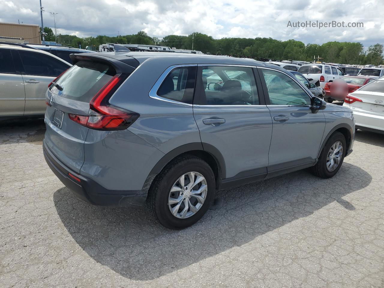 2023 Honda Cr-v Lx Gray vin: 7FARS4H2XPE021758