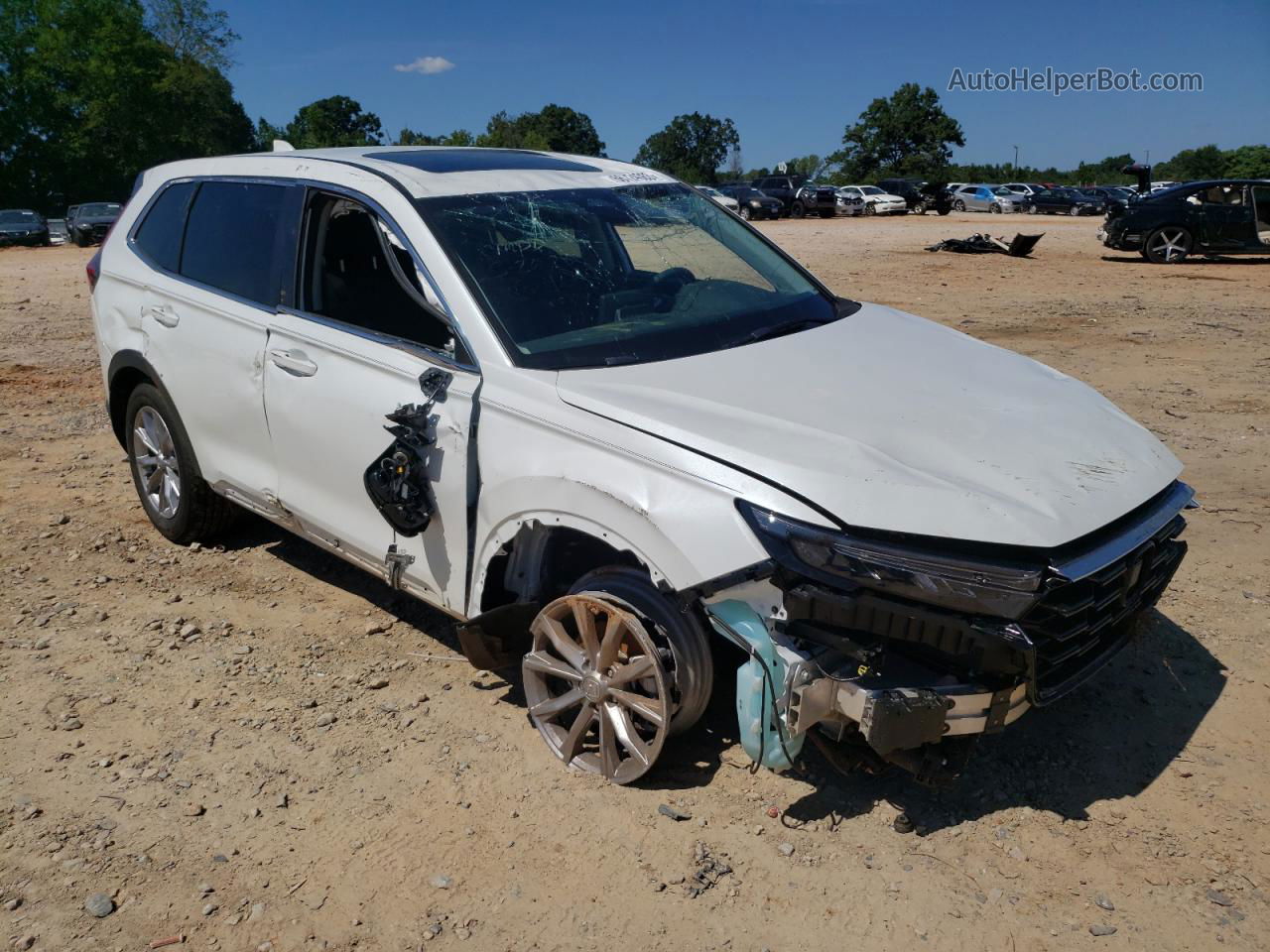 2023 Honda Cr-v Ex Белый vin: 7FARS4H46PE004649