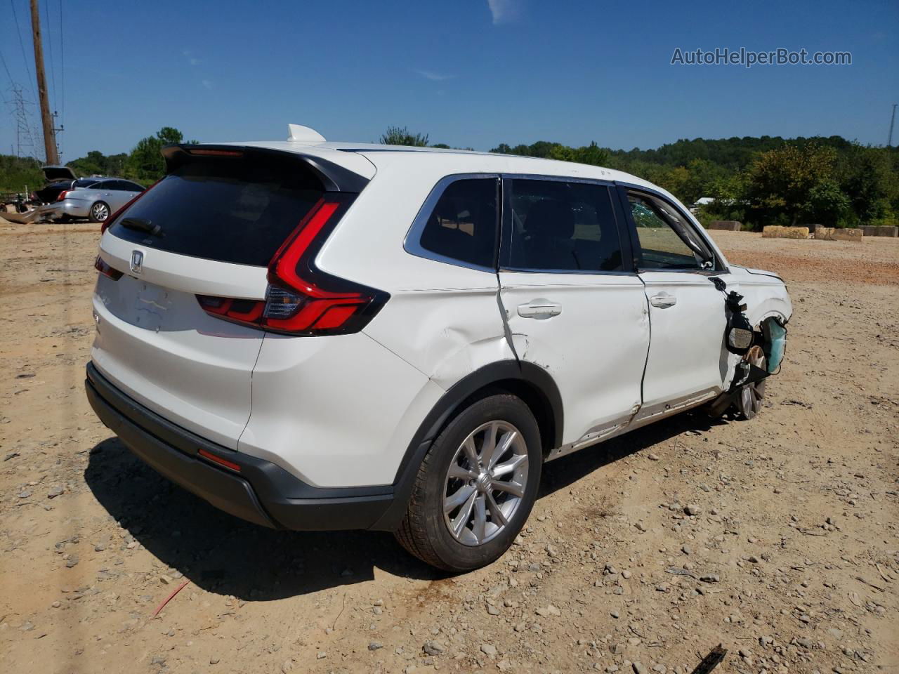 2023 Honda Cr-v Ex White vin: 7FARS4H46PE004649