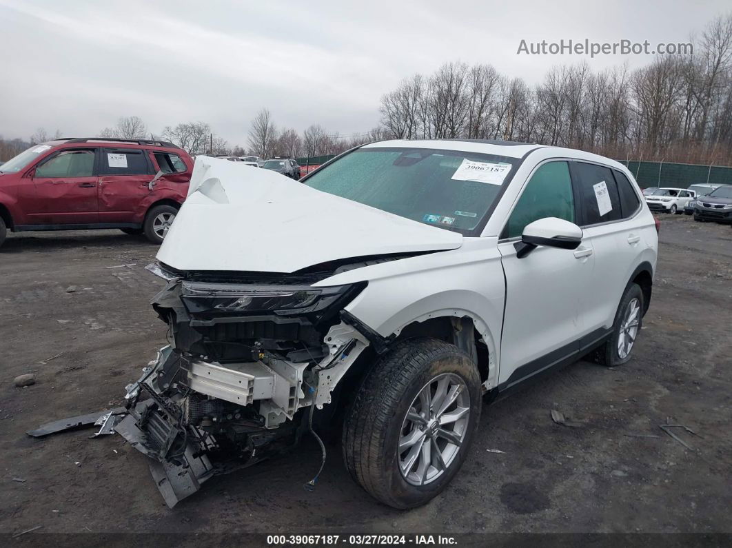 2023 Honda Cr-v Ex-l Awd White vin: 7FARS4H76PE013894