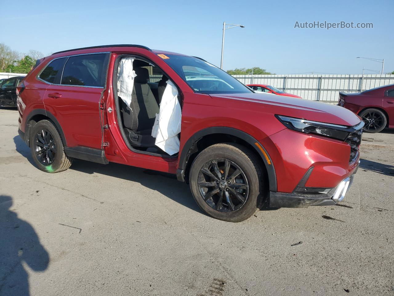 2023 Honda Cr-v Sport Burgundy vin: 7FARS6H50PE034802