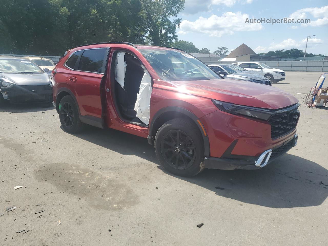 2023 Honda Cr-v Sport Burgundy vin: 7FARS6H50PE034802