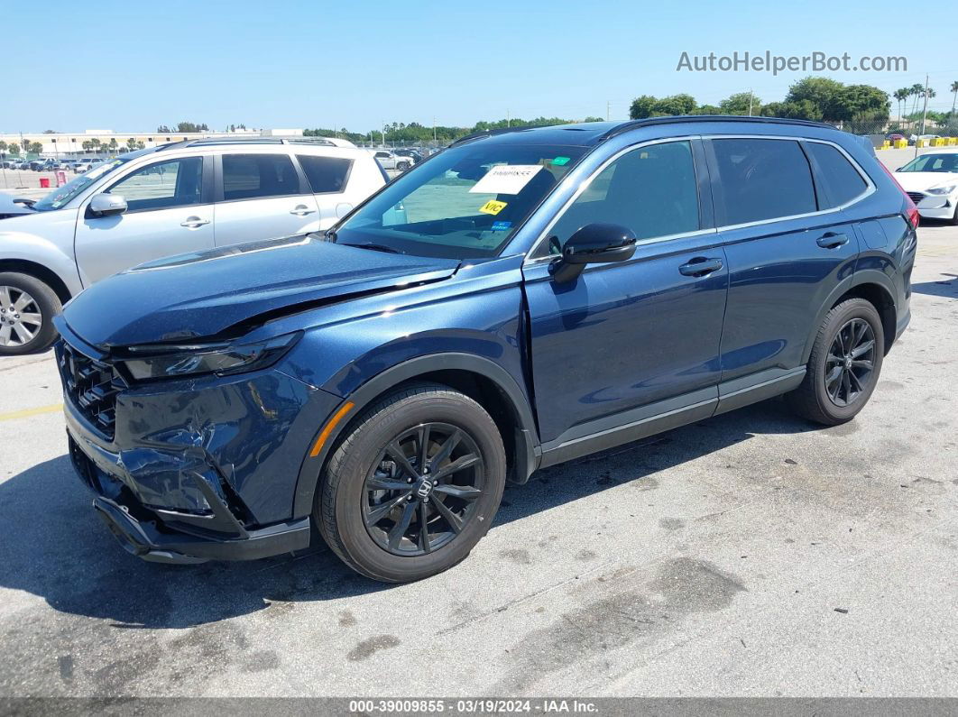 2023 Honda Cr-v Hybrid Sport Dark Blue vin: 7FARS6H51PE034954