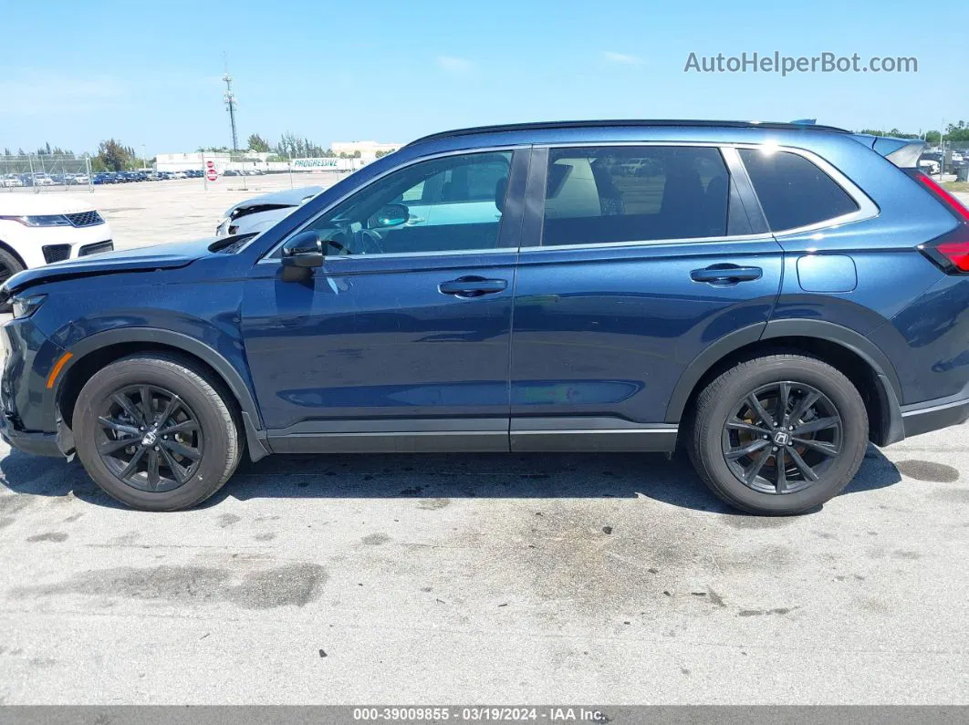 2023 Honda Cr-v Hybrid Sport Dark Blue vin: 7FARS6H51PE034954