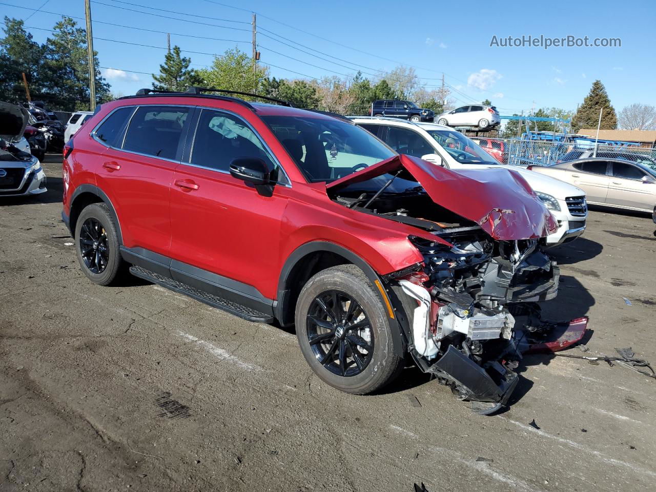 2023 Honda Cr-v Sport Red vin: 7FARS6H56PE015056