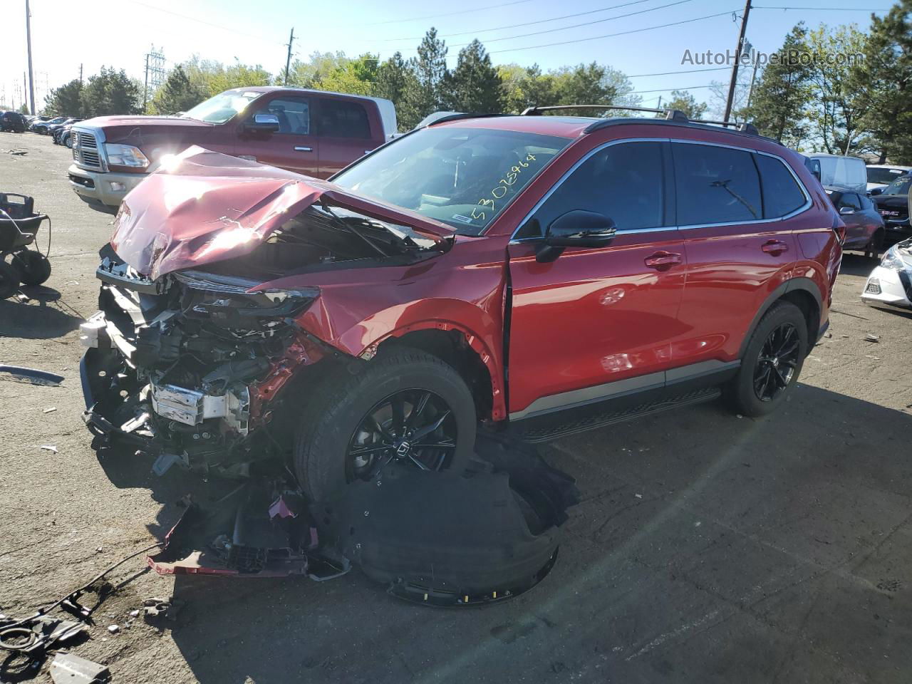 2023 Honda Cr-v Sport Red vin: 7FARS6H56PE015056