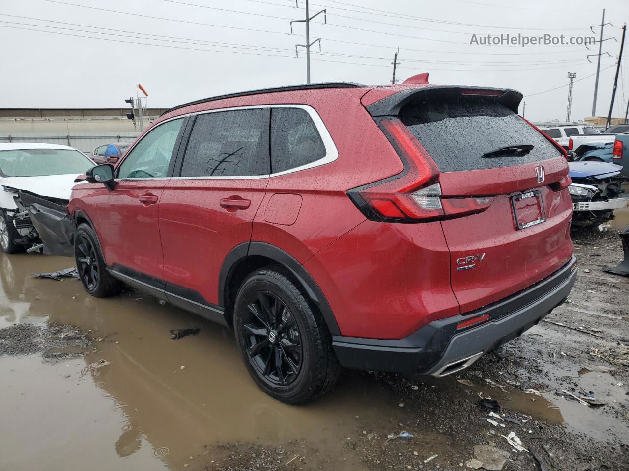 2023 Honda Cr-v Sport Red vin: 7FARS6H5XPE025136