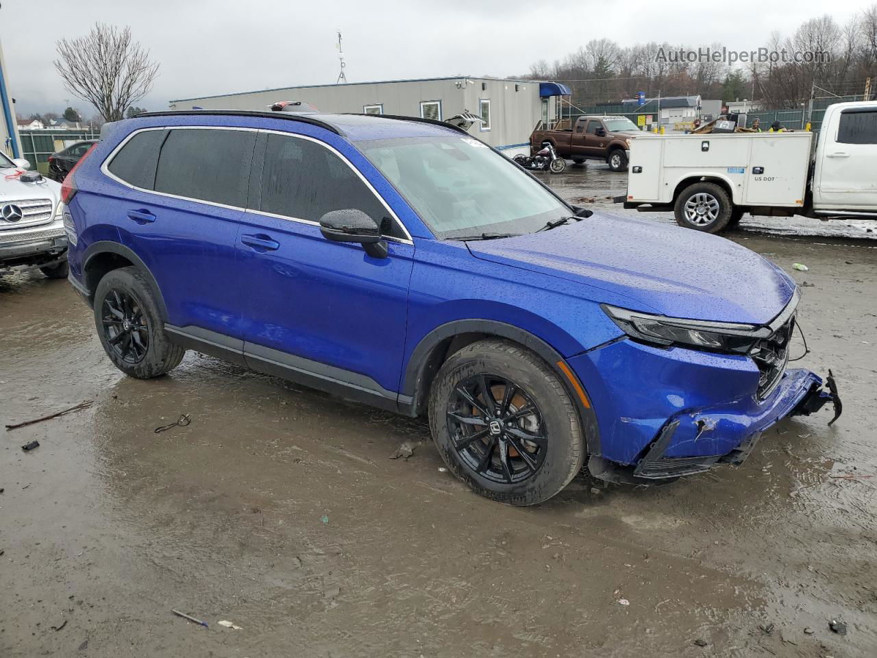 2023 Honda Cr-v Sport Синий vin: 7FARS6H5XPE030353