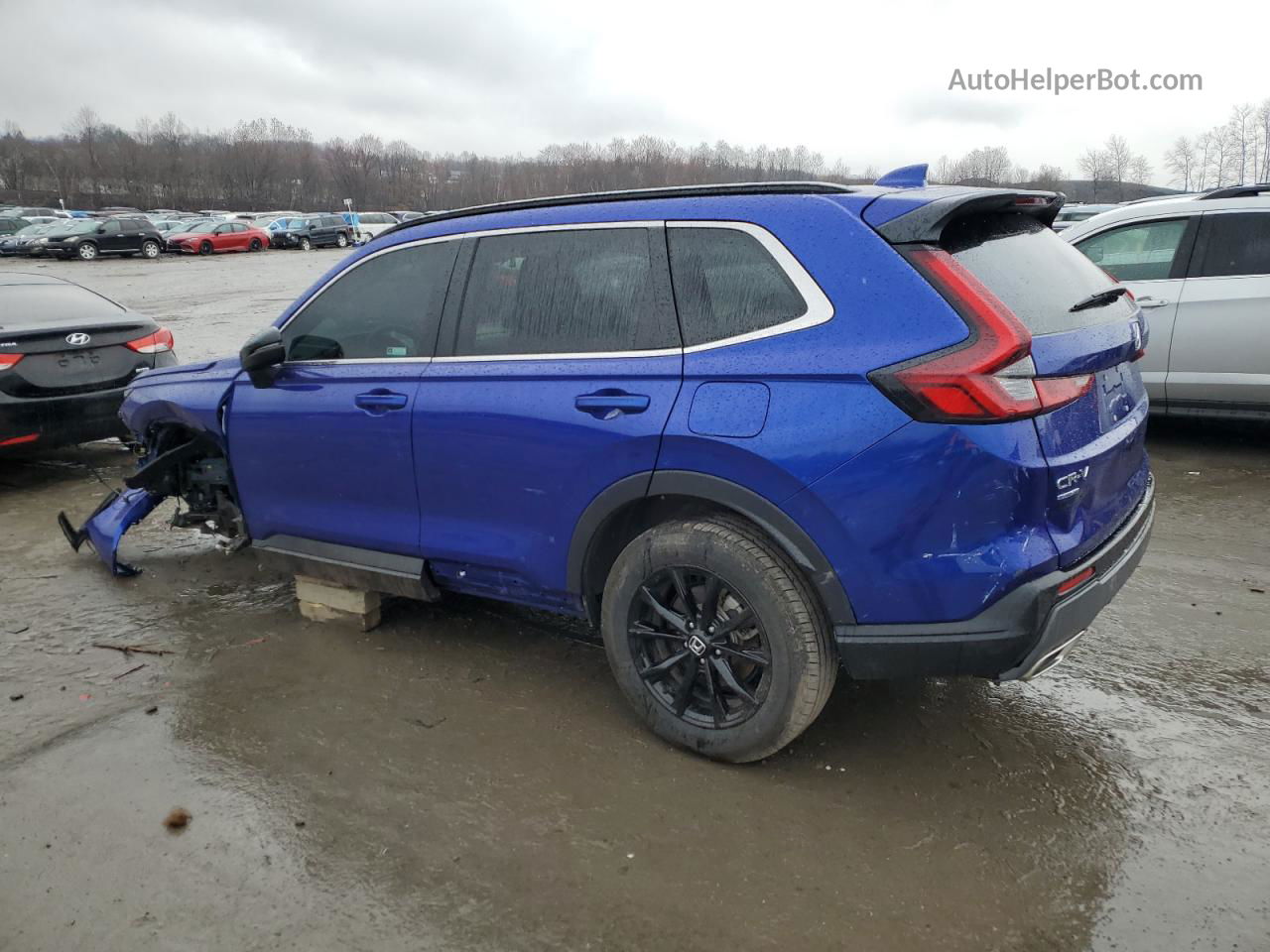 2023 Honda Cr-v Sport Синий vin: 7FARS6H5XPE030353