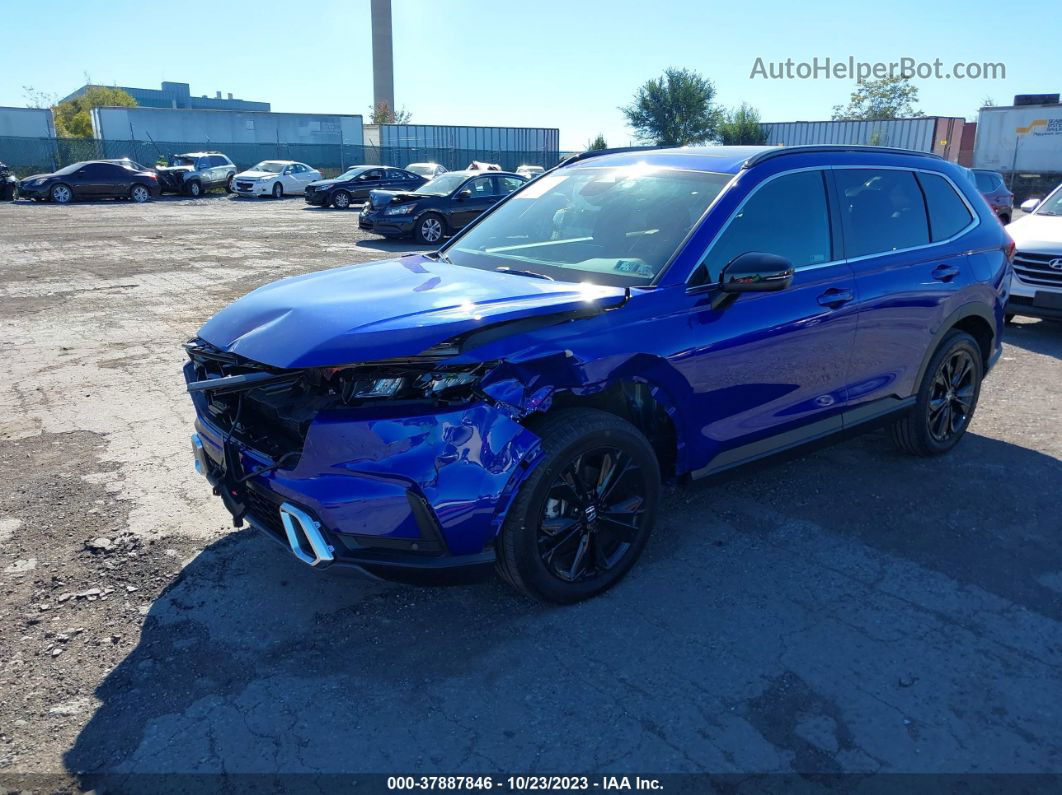 2023 Honda Cr-v Hybrid Sport Touring Blue vin: 7FARS6H90PE015363