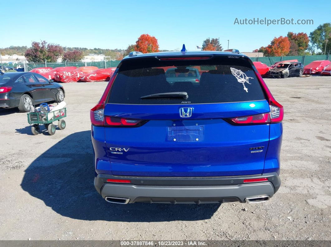 2023 Honda Cr-v Hybrid Sport Touring Blue vin: 7FARS6H90PE015363