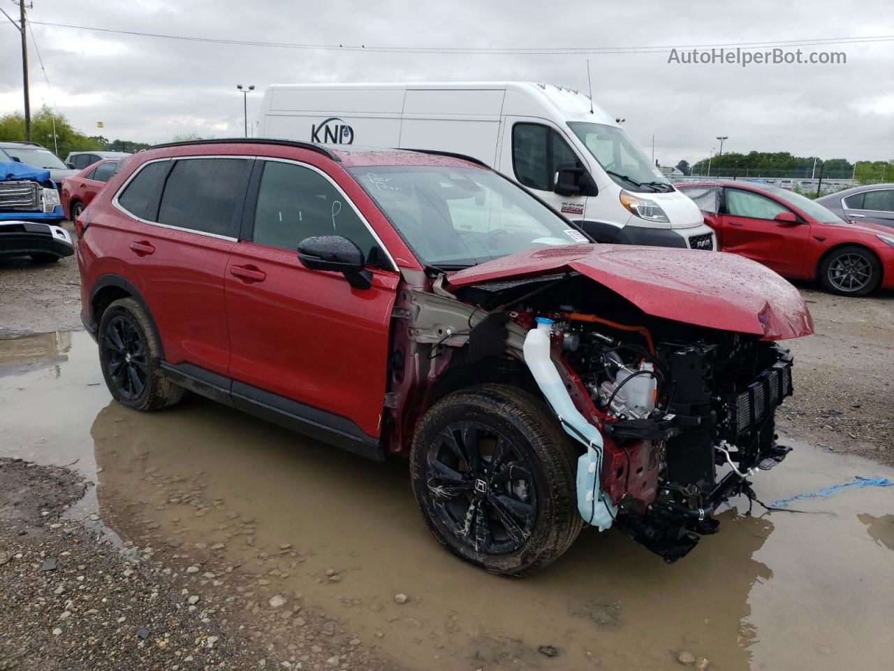 2023 Honda Cr-v Sport Touring Red vin: 7FARS6H94PE001434