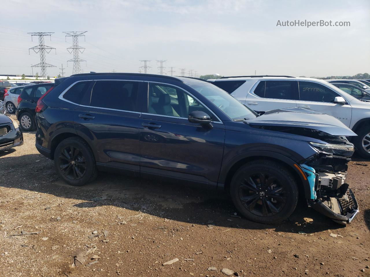 2023 Honda Cr-v Sport Touring Blue vin: 7FARS6H94PE018329